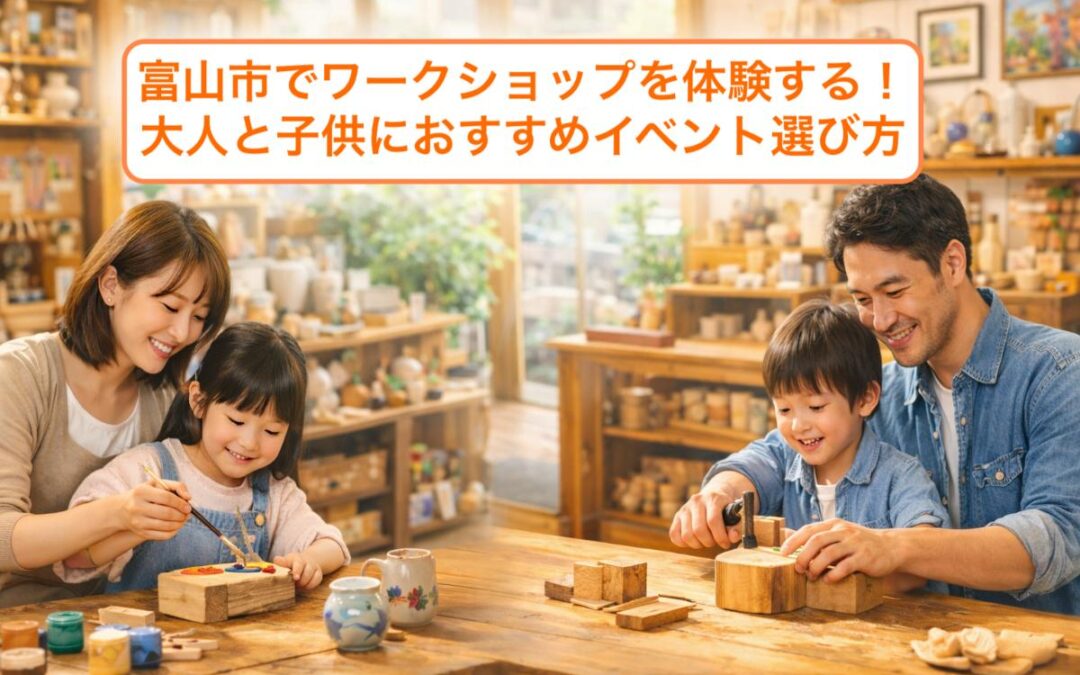 富山市でワークショップを体験する！大人と子供におすすめイベント選び方