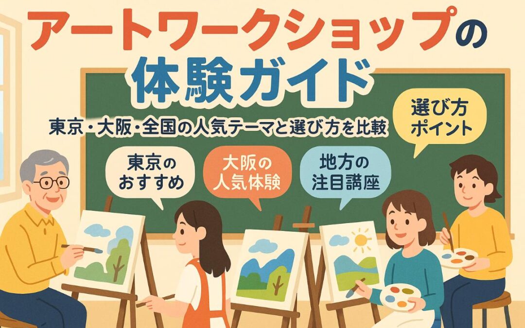 アートワークショップのおすすめ体験ガイド｜東京・大阪・全国の比較と選び方