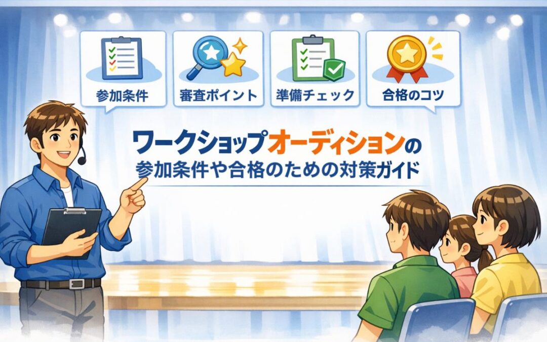 ワークショップオーディションの参加条件や合格のための対策ガイド
